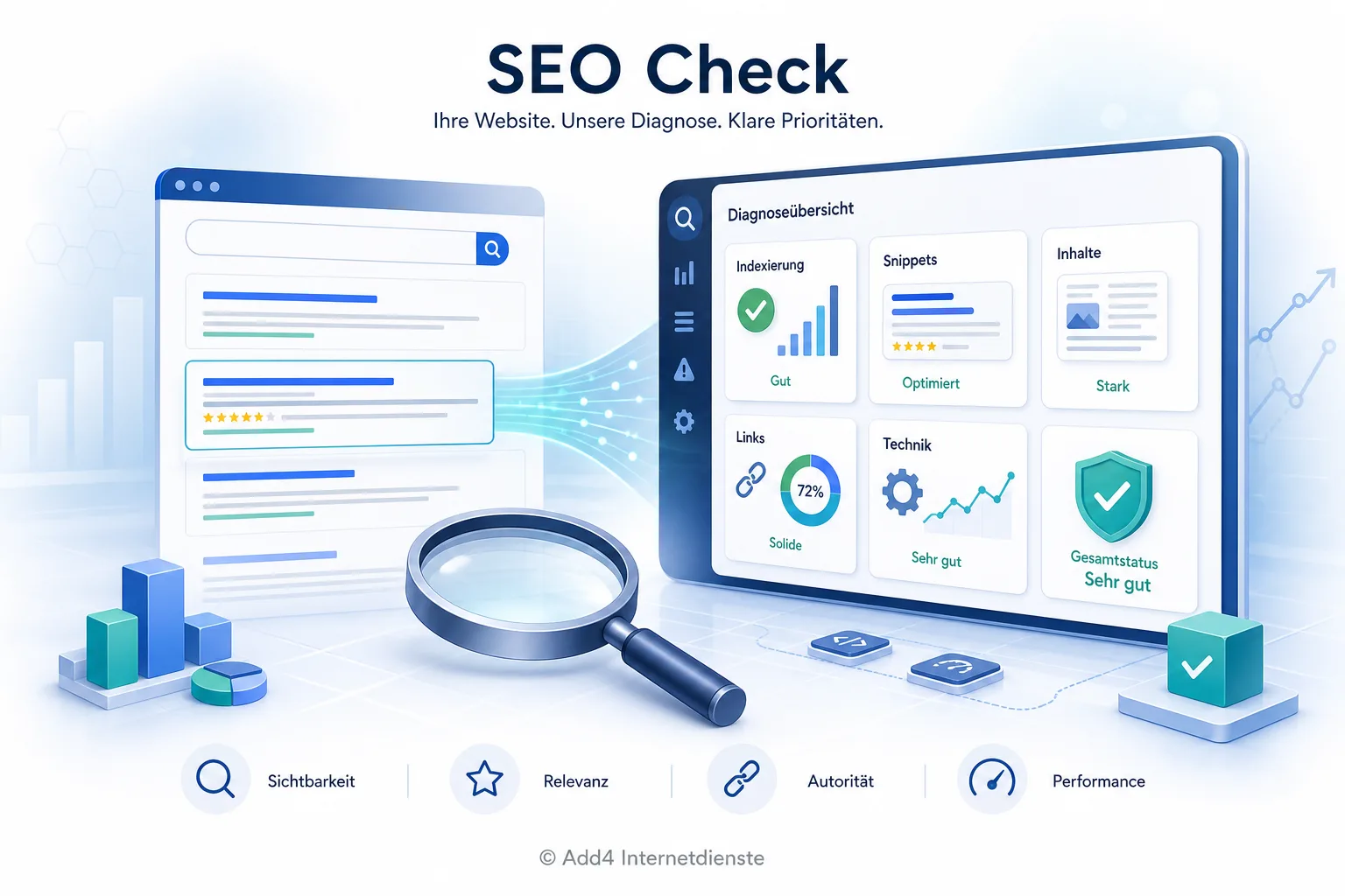 Detailansicht eines professionellen SEO Checks mit Auswertung der Crawlability und Indexierung in der Google Search Console